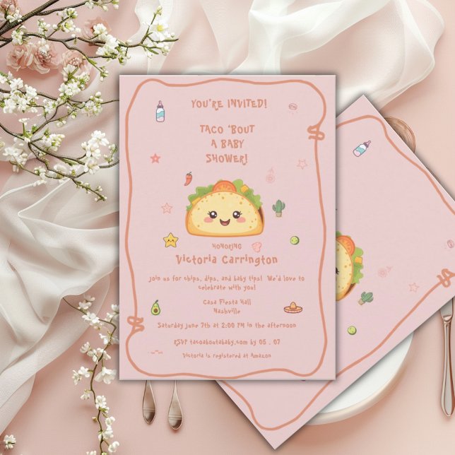 Taco ‘Bout Cute Baby Shower Invitation (Creator Uploaded)