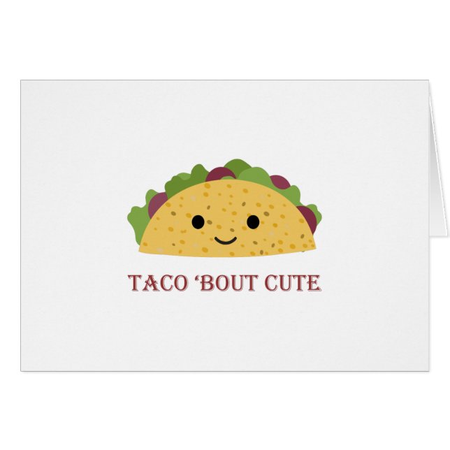 Taco Bout Cute Kawaii Taco (Front Horizontal)