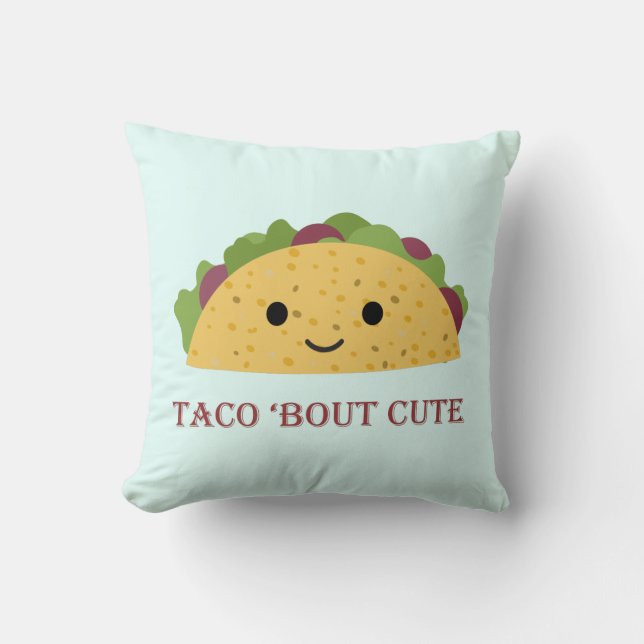 Taco Bout Cute Kawaii Taco Cushion (Front)