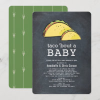 Taco Bout Fiesta Chalkboard Baby Shower by Mail
