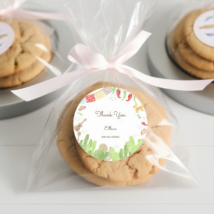 Taco bout' fun fiesta mexican birthday classic round sticker