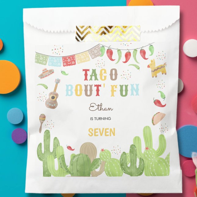 Taco bout' fun fiesta mexican birthday favour bags (Creator Uploaded)