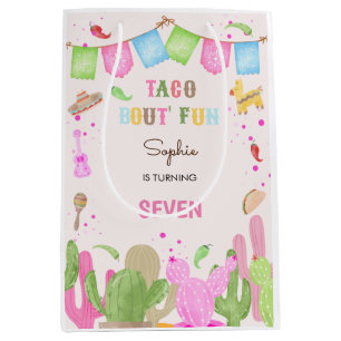 Taco bout fun fiesta mexican kids birthday medium gift bag
