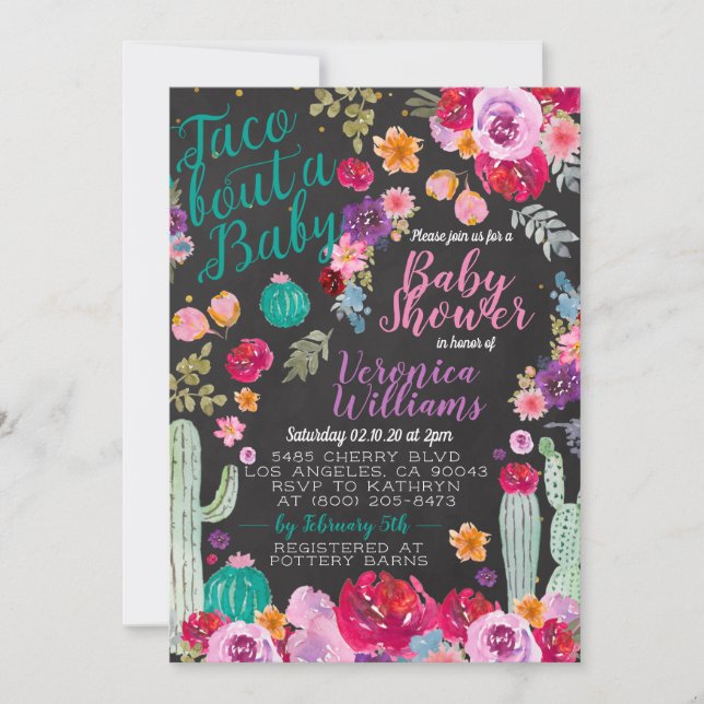 Taco Bout Love Baby Shower Invitation (Front)