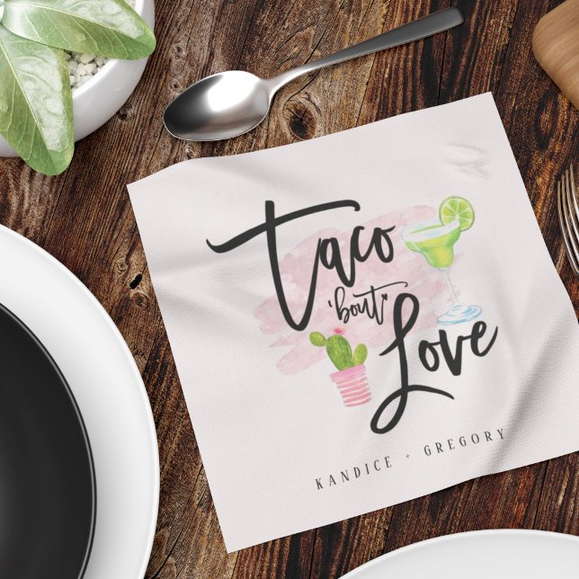 Taco Bout Love Bridal Shower Fiesta  Napkin (Creator Uploaded)