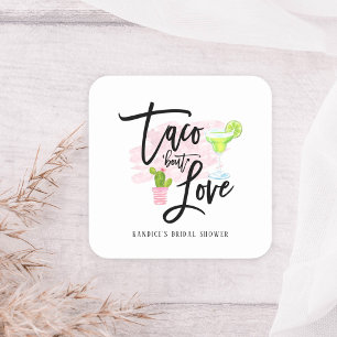 Taco Bout Love Bridal Shower  Square Sticker