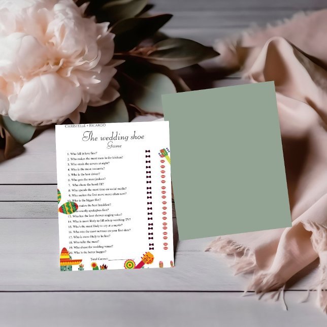 Taco Bout Love Cactus bachelorette game card (Creator Uploaded)