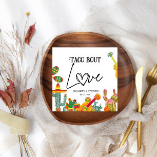 Taco Bout Love Colourful Engagement Party Napkins