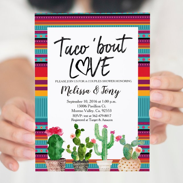Taco Bout Love Couples Shower Invitation (Creator Uploaded)