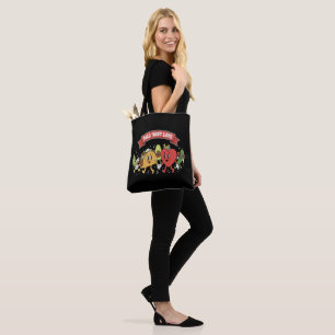 Taco 'Bout Love Cute Retro Cartoon Valentine's Day Tote Bag