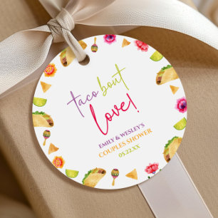 Taco Bout Love! Fiesta Wedding Couples Shower Favour Tags