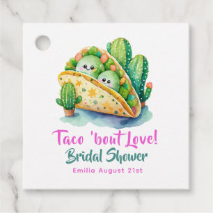 Taco 'Bout Love! Last Party Bridal Shower Favour Tags