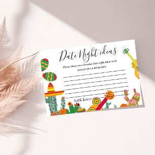 Taco Bout Love Mexican date night ideas  Advice Card