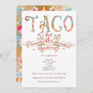 Taco Bout Love Perfect Couple Fiesta Couple Shower Invitation