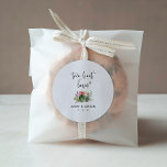 Taco Bout Love Watercolor Floral Cactus Wedding  Classic Round Sticker<br><div class="desc">Modern Taco Bout Love Cactus Succulent Wedding Classic Round Stickers</div>