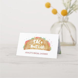 Taco 'Bout Love Wedding Bridal Shower Fiesta Place Card
