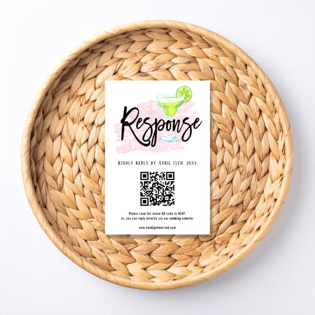 Taco Bout Love Wedding RSVP Card with QR Code (Creator Uploaded)