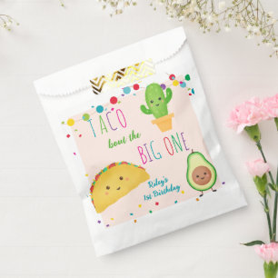 Taco bout the big one - fiesta theme birthday favour bags