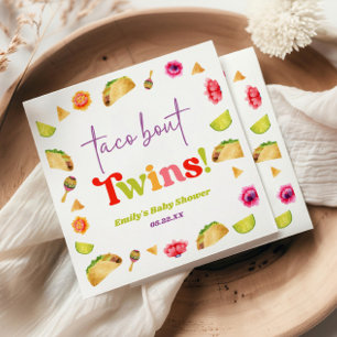 Taco Bout Twins! Fiesta Baby Shower Napkin