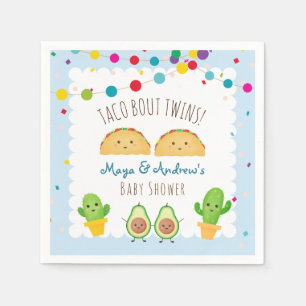 Taco bout Twins! Fiesta Twin Boy Baby Shower  Napkin