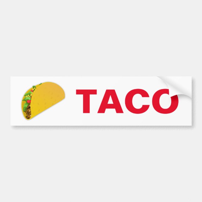 TACO BUMPER STICKER (Front)