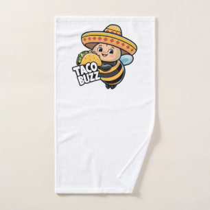 Taco Buzz Bumble Bee Hand Towel