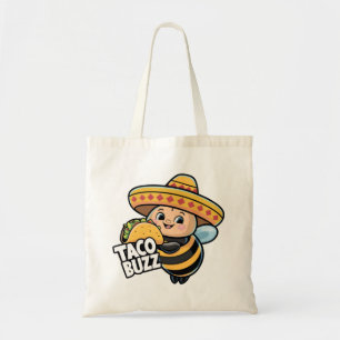 Taco Buzz Bumble Bee Tote Bag