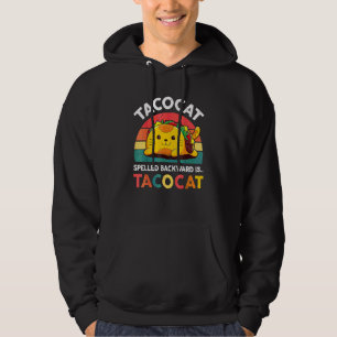 Taco Ca Kids Spelled Backward Tacocat Mexican Hoodie