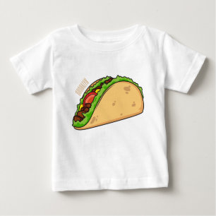 Taco cartoon illustration  baby T-Shirt