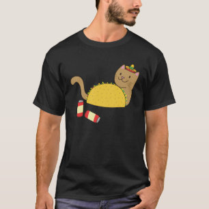 Taco Cat Cinco De Mayo Mexican Mexican Beer Drink T-Shirt