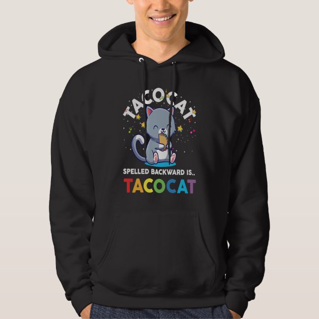 Taco Cat Spelled Backward Is Tacoca Youth Boys Gir Hoodie (Front)