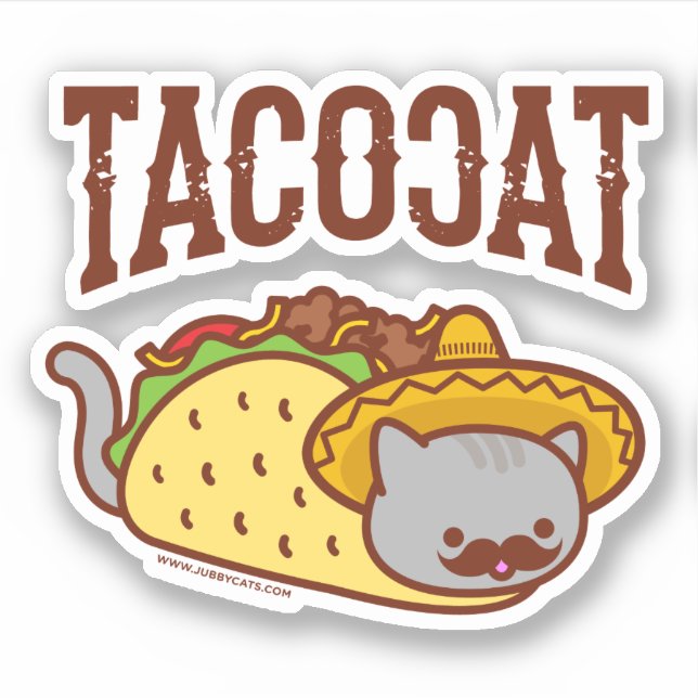 TACO CAT Sticker - "TACOCAT" (Front)