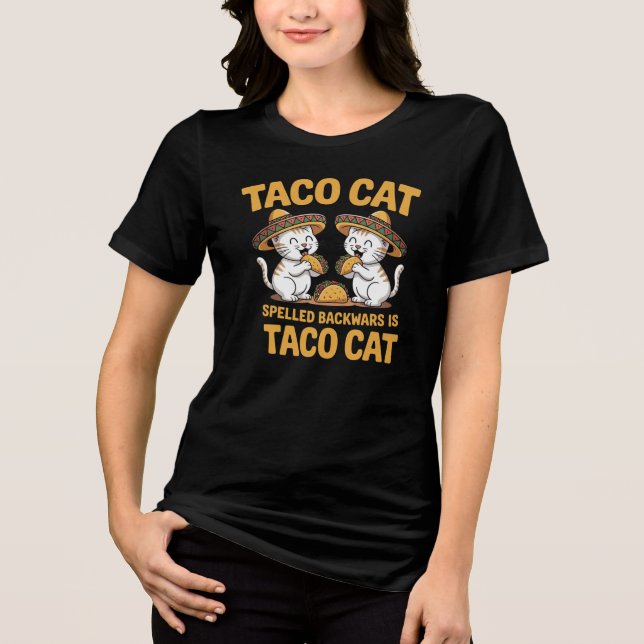 Taco Cat Tri-Blend Shirt (Front)