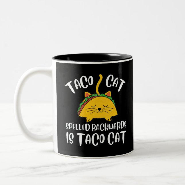 Taco Cat Two-Tone Coffee Mug (Left)