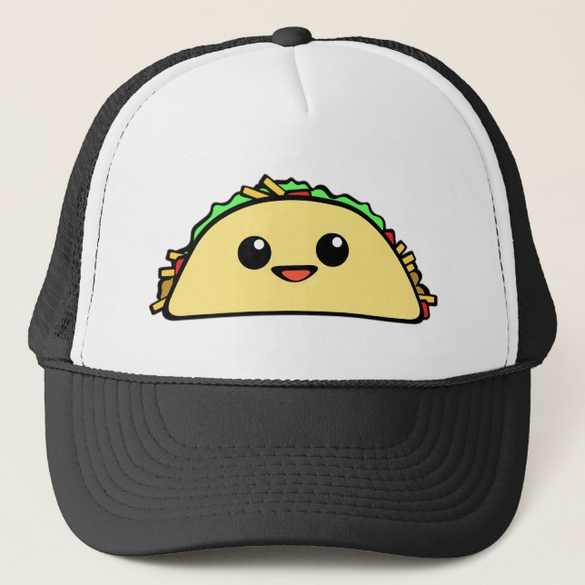 Taco Character Trucker Hat (Front)