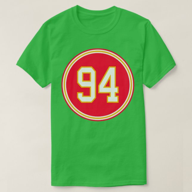 Taco Charlton Number 94 Jersey Kansas City Chiefs  T-Shirt (Design Front)