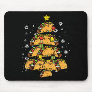Taco Christmas Tree Xmas Mexican Food  Mouse Pad