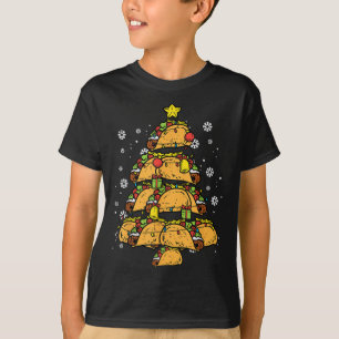Taco Christmas Tree Xmas Mexican Food T-Shirt