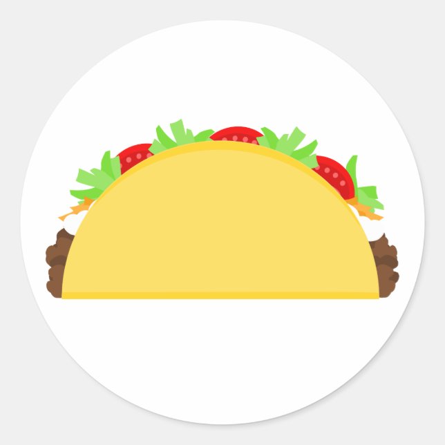 Taco Classic Round Sticker (Front)