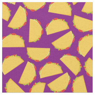 Taco Cute Kids Food Fabric