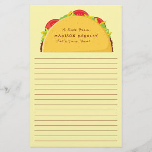 Taco Cute Kids Stationery