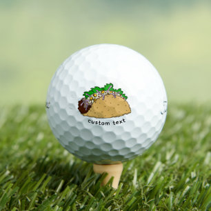 Taco Design Golf Balls Gift - Custom Titleist