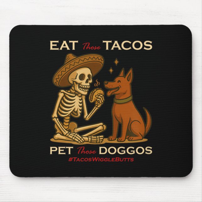 Taco Dog Mouse Pad (Front)