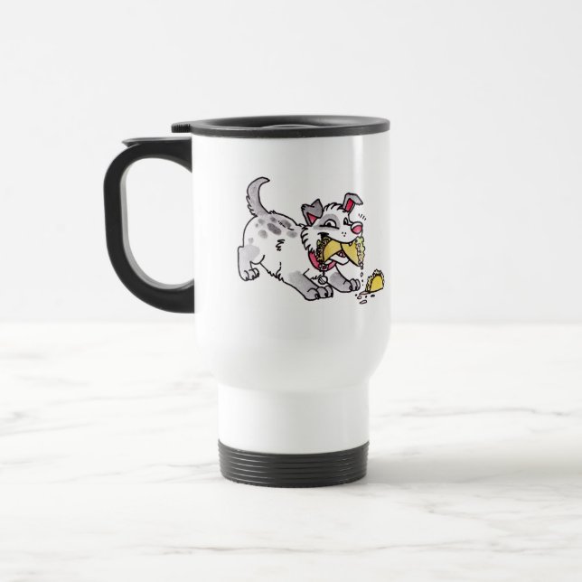 Taco Dog Travel Mug (Left)