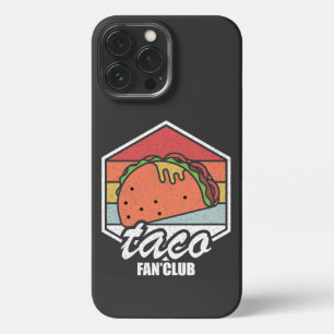 taco fan club retro tacos mexican food iPhone 13 pro max case