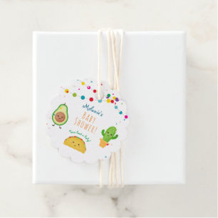Taco Fiesta Colourful Baby Shower Favour Tags