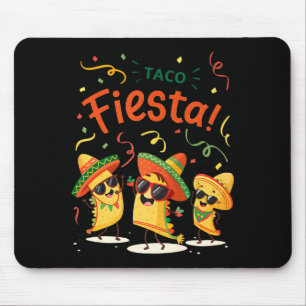 Taco fiesta cute cinco de mayo party for ages mouse pad