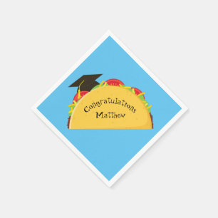 Taco Fiesta Graduation Party Napkin