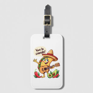 Taco Fiesta mit Gitarre und hispanischem Flair Luggage Tag