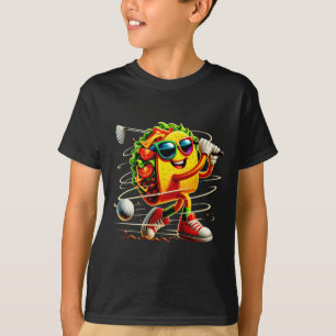 Taco Golf Player Cinco De Mayo Mexican Golfer Food T-Shirt
